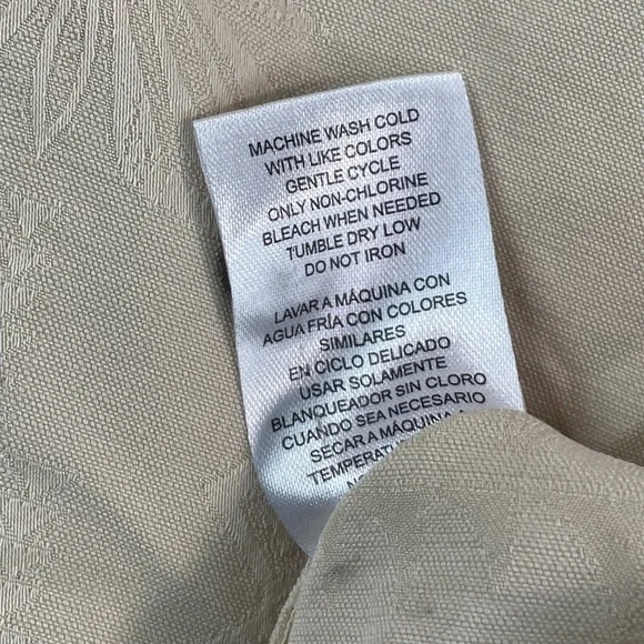 Quiksilver Waterman Shirt Men‎ Large Bege Jacquard Tribal Hawaiian Modal Blend - Picture 9 of 9